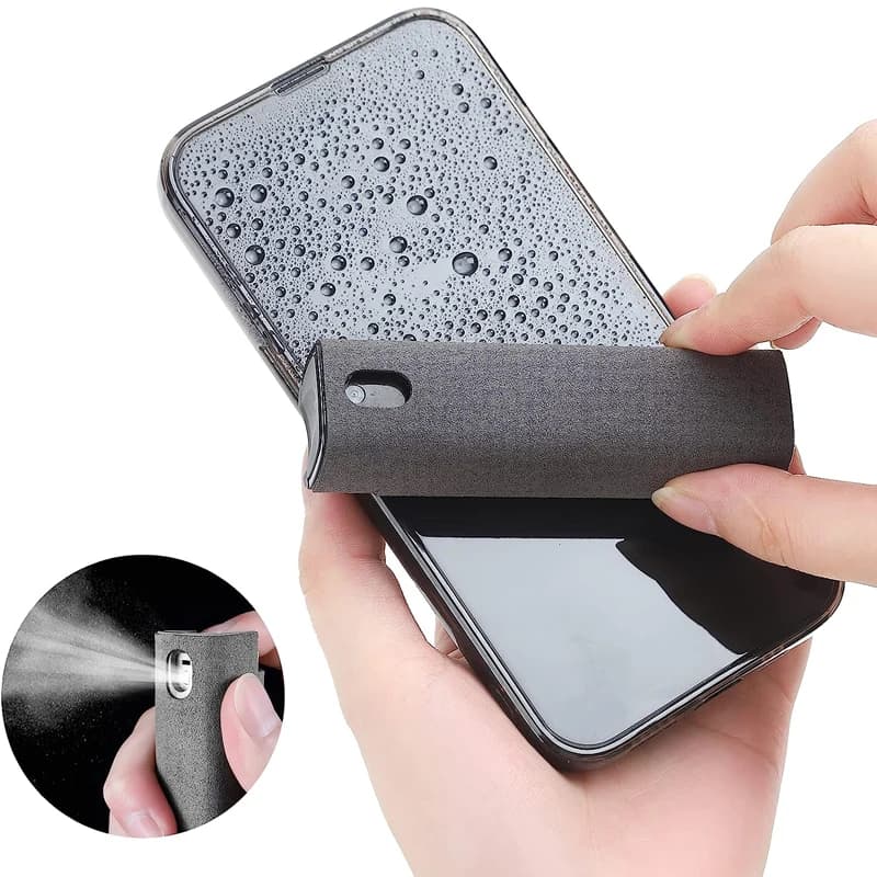Zestaw do czyszczenia ekranów 2w1 — spray i ściereczka z mikrofibry do telefonu, tabletu, laptopa