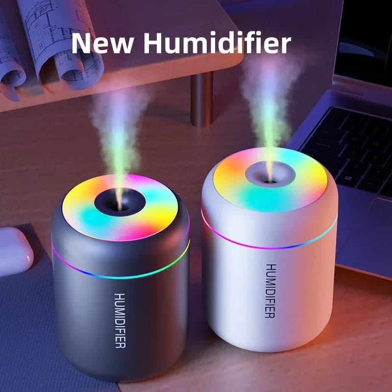 Mini nawilżacz powietrza USB 180ml z podświetleniem