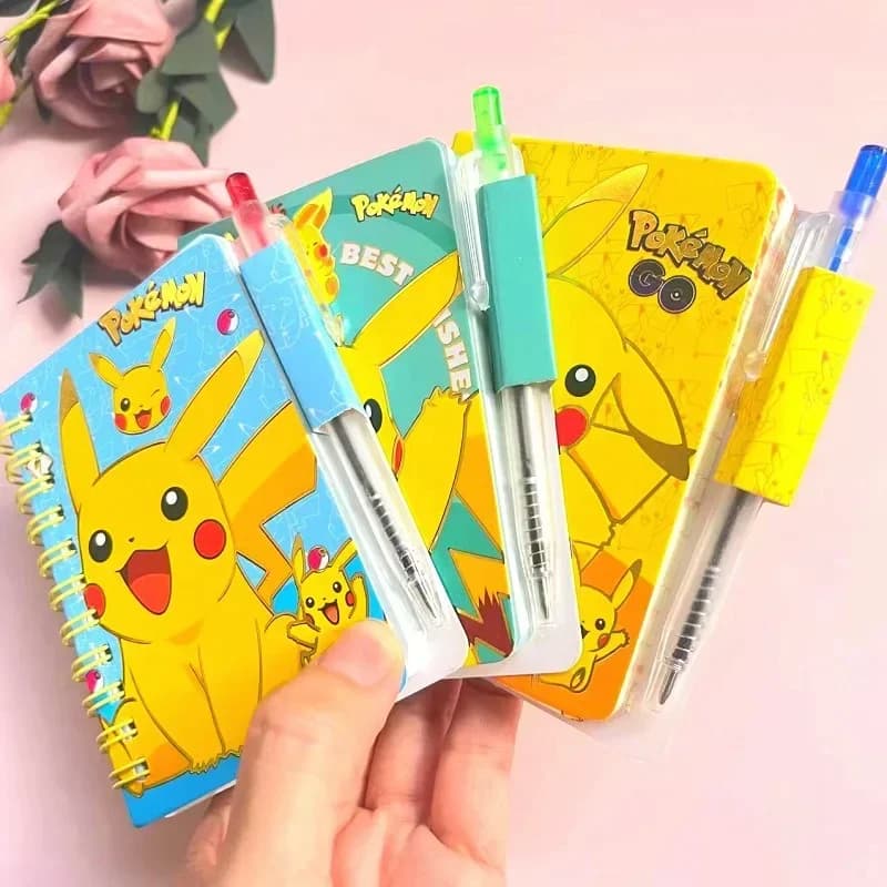 Zestaw notes + długopis Pikachu – dziennik dla uczniów