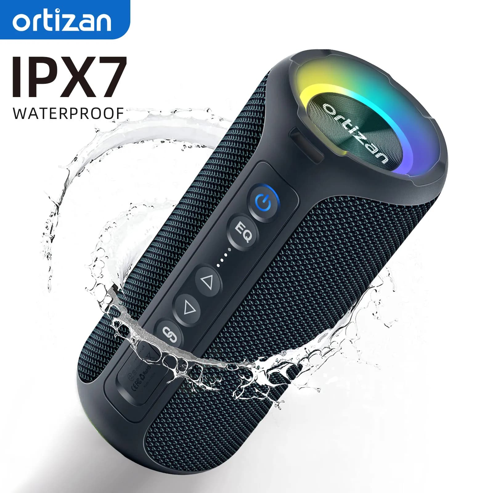 Ortizan — głośnik Bluetooth 40W, wodoodporny IPX7, 30h pracy