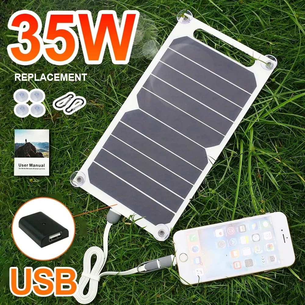 Panel słoneczny 35W Sunpower — przenośna ładowarka solarna USB