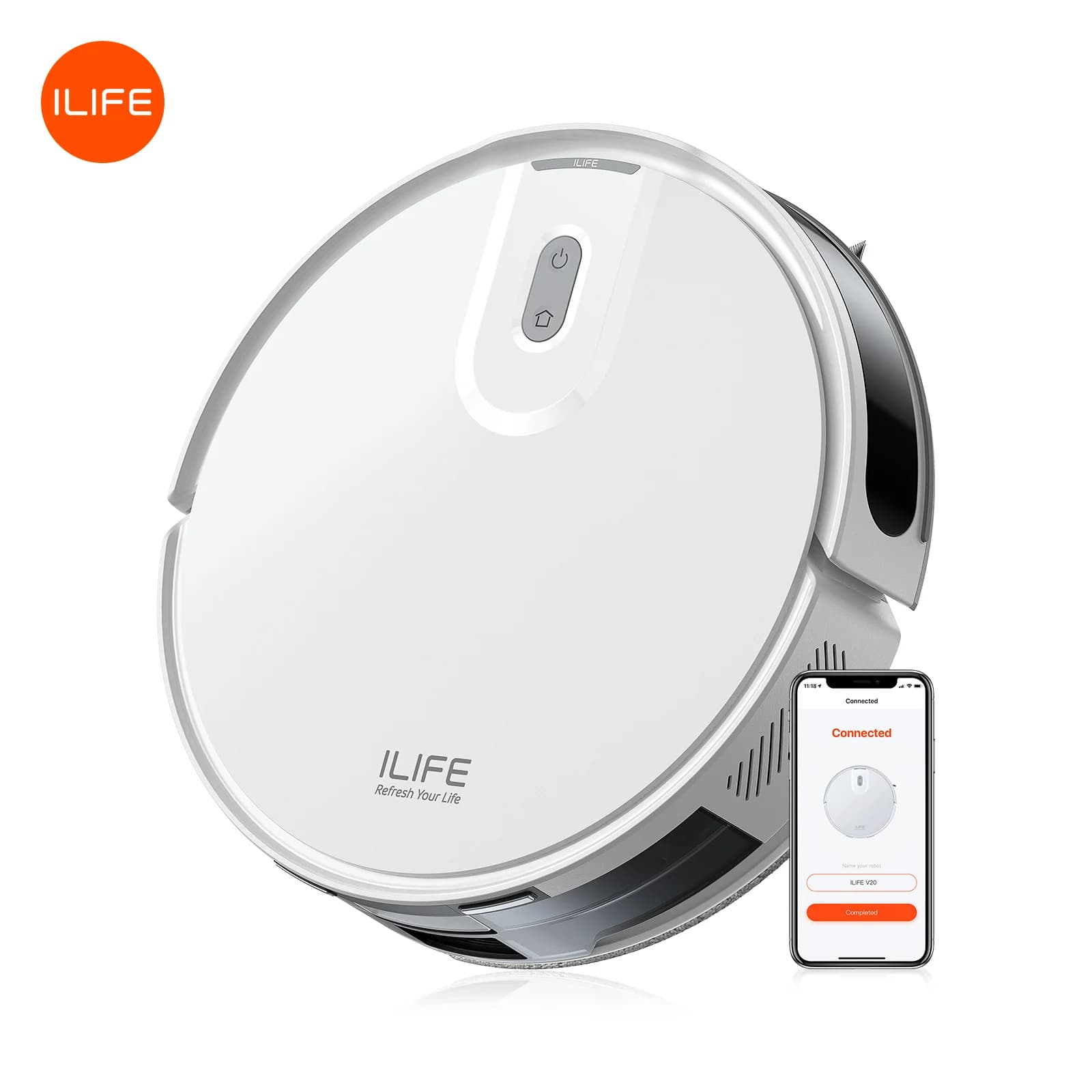 ILIFE V20 — robot odkurzający 5000 Pa z nawigacją LiDAR i sterowaniem z aplikacji