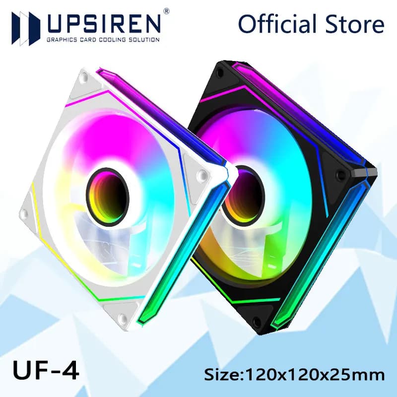 UPSIREN UF-4 — wentylator ARGB 12cm do obudowy PC, PWM, cichy