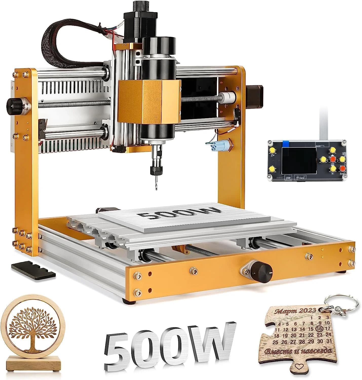CNC 3018 Pro — metalowa frezarka CNC 3-osiowa 500 W z krańcówkami, E-stopem i sterownikiem offline GRBL