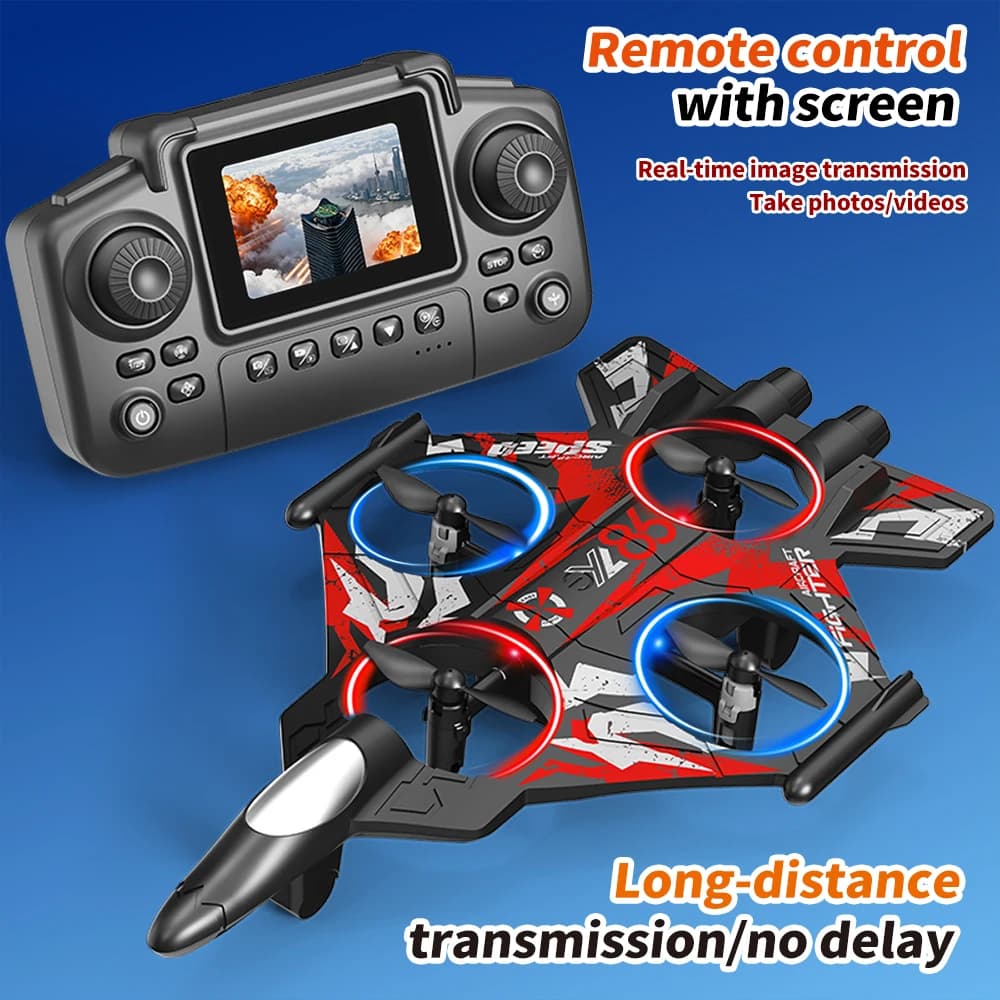 Helikopter RC YL86 z trzema trybami prędkości, samolot z funkcją obrotu o 360 stopni. ° Zabawki - drony RC, myśliwiec, unoszący się na stałej wysokości