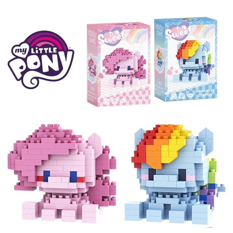 My Little Pony klocki Lega Equestria dziewczyny rysunek Twilight Sparkle klocki postać z kreskówki zabawki dla dzieci